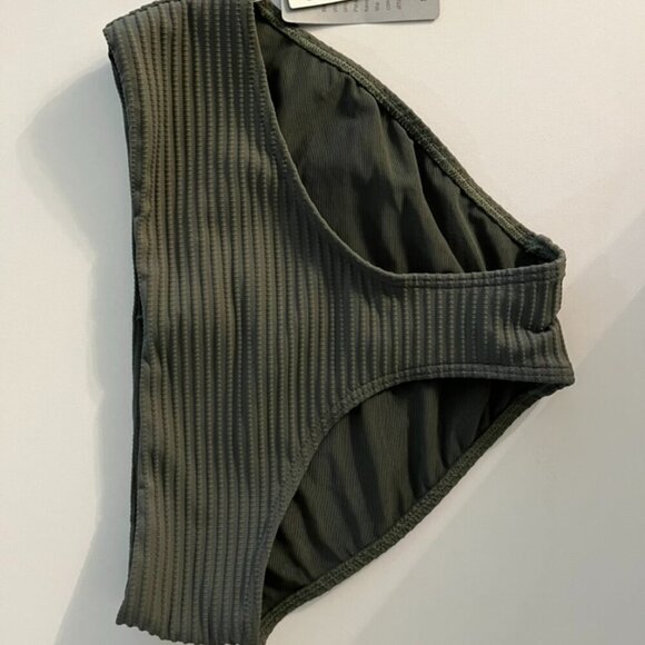 NWT Sea Level Australia Eco Essentials Mid Bikini in Khaki Size 6 - Picture 8 of 8
